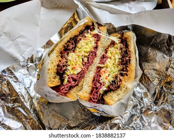 New York Deli Sandwich, Pastrami, Coleslaw And Cheese