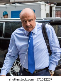 NEW YORK, February 3, 2017. Dr. Phil McGraw Seen Running Errands In NYC.