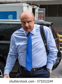 NEW YORK, February 3, 2017. Dr. Phil McGraw Seen Running Errands In NYC.