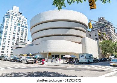 NEW YORK - JUL 10: The Famous Solomon R. Guggenheim Museum Of Modern And Contemporary Art, On July 10, 2015 In New York City, USA
