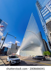 New York, JUL 4, 2021 - Exterior View Of The Oculus Center