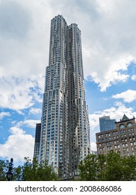 New York, JUL 4, 2021 - Exterior View Of The 8 Spruce Street Tower