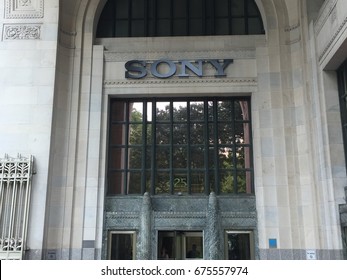 NEW YORK - July 2017: Sony Corporation of America's headquarters at 11 Madison Ave.  It hosts NY employees of Sony units including Sony Music, Publishing, Pictures and DADC.