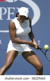 NEW YORK- JULY 25: Chanda Rubin Action Against Maria Vento-Kabchi  July 25, 2003 In Flushing, NY. Rubin Won The Match To Advance On In The 2003 US Open.