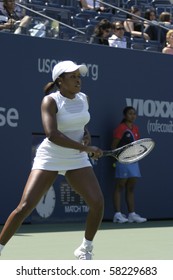 NEW YORK- JULY 25: Chanda Rubin Action Against Maria Vento-Kabchi  July 25, 2003 In Flushing, NY. Rubin Won The Match To Advance On In The 2003 US Open.