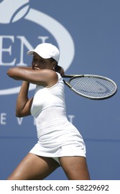 NEW YORK- JULY 25: Chanda Rubin Action Against Maria Vento-Kabchi  July 25, 2003 In Flushing, NY. Rubin Won The Match To Advance On In The 2003 US Open.