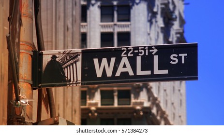 NEW YORK, NEW YORK JULY 6, 2014: Wall St And Stock Markets on July 6 2014 in New York, New York