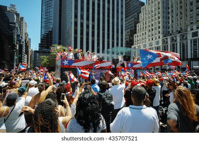 NEW YORK - JUNE 12 2016: Puerto Rican Day Parade