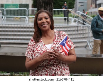 New York, New York - June 12, 2022 : Attorney General, Letitia James at NYC Puerto Rican Day parade on 5th ave. in Manhattan. 