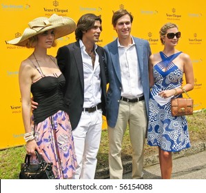 NEW YORK - JUNE 27: Polo athlete Nacho Figueras, Jared Kushner and Ivanka Trump attend the 3rd annual Veuve Clicquot Polo Classic at Governor's Island on June 27, 2010 in New York City.