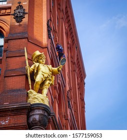 New York, New York - March 30, 2019: The Puck Building (1885-86) Located In The Nolita Neighborhood.