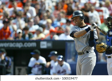 NEW YORK - MAY 20: Derek Jeter #2 Of The New York Yankees Prepares To Play Against The New York Mets On May 20, 2006 At Shea Stadium In Flushing, New York.