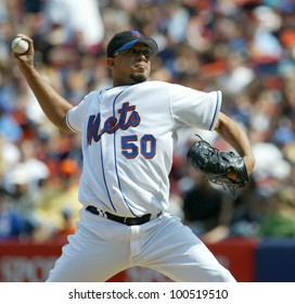 NEW YORK - MAY 20: Duaner Sanchez #50 Of The New York Mets Throws A Pitch Against The New York Yankees On May 20, 2006 At Shea Stadium In Flushing, New York.