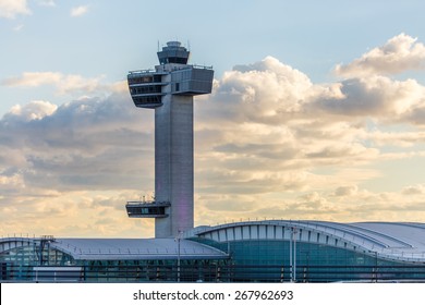 NEW YORK - NOVEMBER 3: - November 3, 2013: Air Traffic Control Tower At JFK Airport In New York, NY On November 3, 2013. JFK Airport Is New York's Main International Airport Opened In 1948.