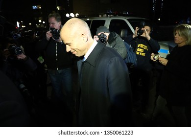 New York, NY - 03.25.2019 :  Attorney Michael Avenatti gives statement after being charged with trying to extort $20 mln from Nike, outside the New York Federal Court at 500 pearl Street 
