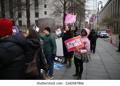 New York, NY - 12.17.2018: Bench Trial Held For Patricia Okoumou, With Her Lawyers Michael Avenatti And Ron Kuvi, At Federal Court In New York City. 