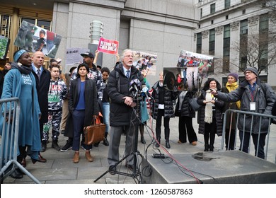 New York, NY - 12.17.2018: Bench Trial Held For Patricia Okoumou, With Her Lawyers Michael Avenatti And Ron Kuvi, At Federal Court In New York City. 