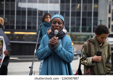 New York, NY - 12.17.2018: Bench Trial Held For Patricia Okoumou, With Her Lawyers Michael Avenatti And Ron Kuvi, At Federal Court In New York City. 