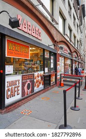 NEW YORK, NY -27 SEP 2020- View Of Zabars, A Specialty Food Store Located On Broadway On The Upper West Side Of Manhattan. It Is Famous For Its Deli And Smoked Fish Products.