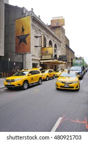 NEW YORK, NY -4 SEPTEMBER 2016- The Musical Hamilton Created By Lin Manuel Miranda Has Been Playing In The Rodgers Theater On Broadway Since August 2015. It Won 11 Tony Awards In 2016.