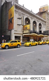 NEW YORK, NY -4 SEPTEMBER 2016- The Musical Hamilton Created By Lin Manuel Miranda Has Been Playing In The Rodgers Theater On Broadway Since August 2015. It Won 11 Tony Awards In 2016.