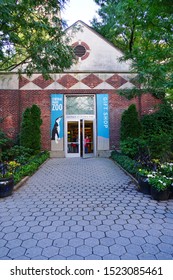 NEW YORK, NY -6 AUG 2019- View Of The Central Park Zoo, A Wildlife Conservation Society (WCS)  In Central Park In Manhattan, New York, USA.