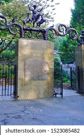 NEW YORK, NY -6 AUG 2019- View Of The Central Park Zoo, A Wildlife Conservation Society (WCS)  In Central Park In Manhattan, New York, USA.