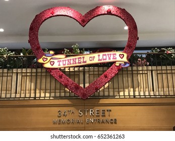 NEW YORK, NY - APR 1: Macys Flower Show In New York, As Seen On April 1, 2017. The Theme For This 43rd Annual Installment At The Macys Herald Square Location Was Carnival.