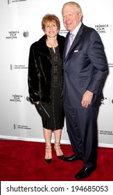 NEW YORK, NY - APRIL 18: Curry Glassell And Former Texas Lieutenant Gov. Ben Barnes Attend The 'All About Ann: Governor Richards Of The Lone Star State' Screening During The 2014 Tribeca Film Festival