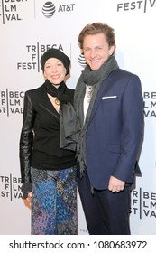 New York, NY - April 23, 2018: Marin Mazzie (L) Attends Tribeca Film Festival Premiere Of Every Act Of Life At SVA Theater