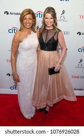 New York, NY - April 24, 2018: Hoda Kotb, Savannah Guthrie Attend 2018 Time 100 Gala At Jazz At Lincoln Center