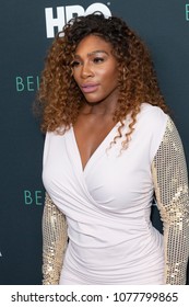 New York, NY - April 25, 2018: Serena Williams Attends Premiere HBO Documentary Being Serena At Time Warner Center