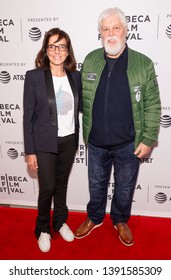 New York, NY - April 25, 2019: Lesley Chilcott And Paul Watson Attend The Watson Screening At The 2019 Tribeca Film Festival At SVA Theatre