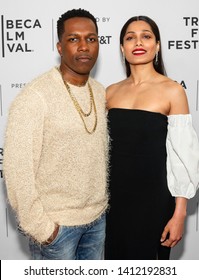 New York, NY - April 27, 2019: Leslie Odom Jr And Freida Pinto Attend The World Premiere Of 