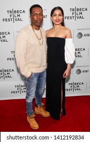 New York, NY - April 27, 2019: Leslie Odom Jr And Freida Pinto Attend The World Premiere Of 