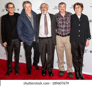 NEW YORK, NY - APRIL 27: M Chandler, A Baldwin, B Frank, J Ready And S Canavan Attend Tribeca Talks: 'Compared To What: The Improbable Journey Of Barney Frank' During The 2014 Tribeca Film Festival