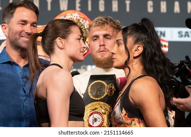 New York, NY - April 29, 2022: Katie Taylor V Amanda Serrano Undisputed Lightweight Title - Weigh-in Ceremony At Hulu Theater At MSG