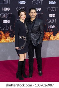 New York, NY - April 3, 2019: Kimberly Williams-Paisley And Brad Paisley Attend HBO Game Of Thrones Final Season Premiere At Radion City Music Hall