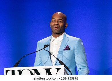 New York, NY - April 30, 2019: Brandon Victor Dixon Announces 2019 TONY Awards Nominations At New York Public Library For Performings Arts