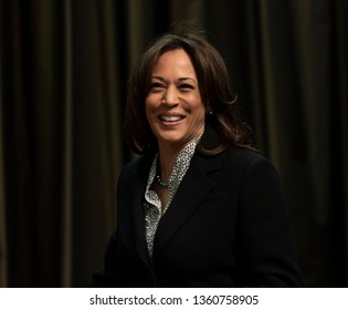 New York, NY - April 5, 2019: Democratic Presidential candidate US Senator Kamala Harris attends National Action Network 2019 convention at Sheraton Times Square.