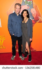 New York, NY - April 7, 2019: Carter Burwell And Christine Sciulli Attend Missing Link New York Premiere At Regal Cinema Battery Park