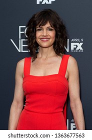 New York, NY - April 8, 2019: Carla Gugino Attends Premiere Fosse/Verdon By FX Network At Gerald Schoenfeld Theatre