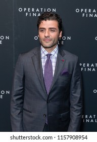 New York, NY - August 16, 2018: Oscar Isaac Attends Operation Finale Premiere At Walter Reade Theatre Lincoln Center