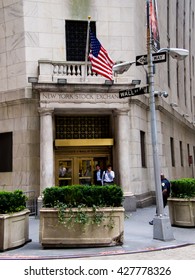 New York, NY: August 17, 2010: Traders Leaving The New York Stock Exchange. In 2013, The Average Trading Value On The New York Stock Exchange Was $169 Billion.