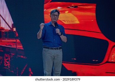 NEW YORK, NY - AUGUST 21: Stephen Colbert Speaks During 