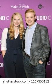 NEW YORK, NY - AUGUST 24: Valerie Steele Fielding And Comedian Aaron Fielding Attend Studio C Live From NYC Featuring Kenan Thompson At Hammerstein Ballroom On August 24, 2018 In New York City.