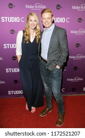 NEW YORK, NY - AUGUST 24: Valerie Steele Fielding And Comedian Aaron Fielding Attend Studio C Live From NYC Featuring Kenan Thompson At Hammerstein Ballroom On August 24, 2018 In New York City.