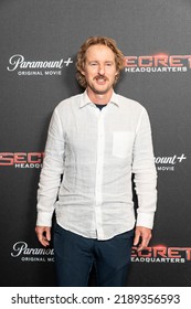 New York, NY - August 8, 2022: Owen Wilson Attends Premiere Of Paramount+ Movie Secret Headquarters At Signature Theatre