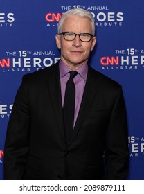 New York, NY - December 12, 2021: Anderson Cooper attends 15th Annual CNN Heroes All-Star Tribute at American Museum of Natural History