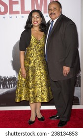 NEW YORK, NY - DECEMBER 14, 2014: Martin Luther King III (R) Attends The 'Selma' New York Premiere At The Ziegfeld Theater